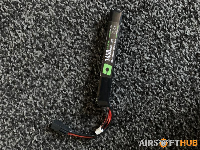Lipo Battery (7.4V 30C) 1450Mh - Used airsoft equipment