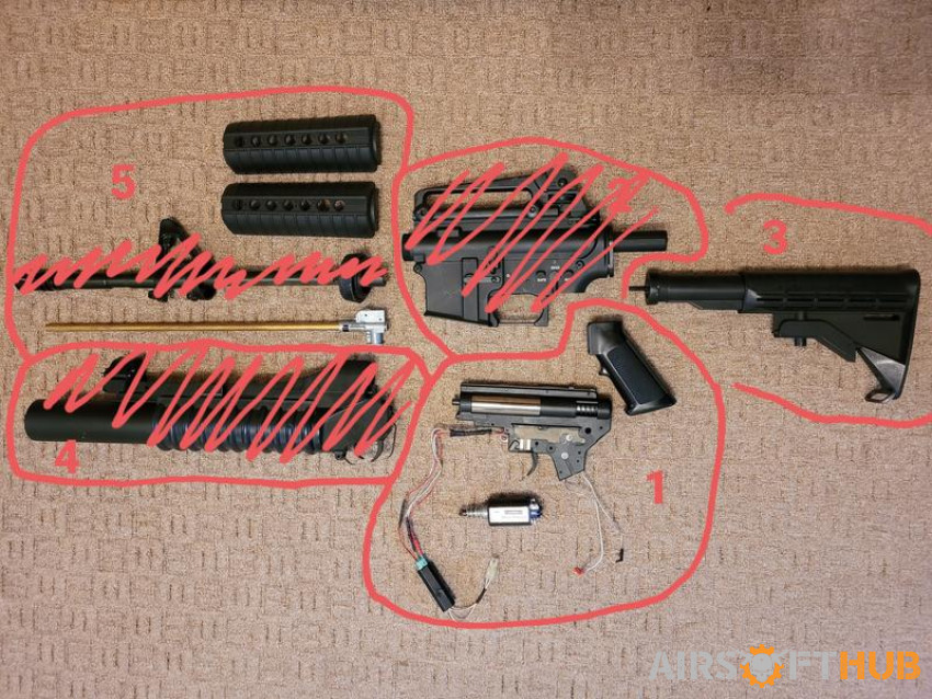 M4A1 Parts - Used airsoft equipment