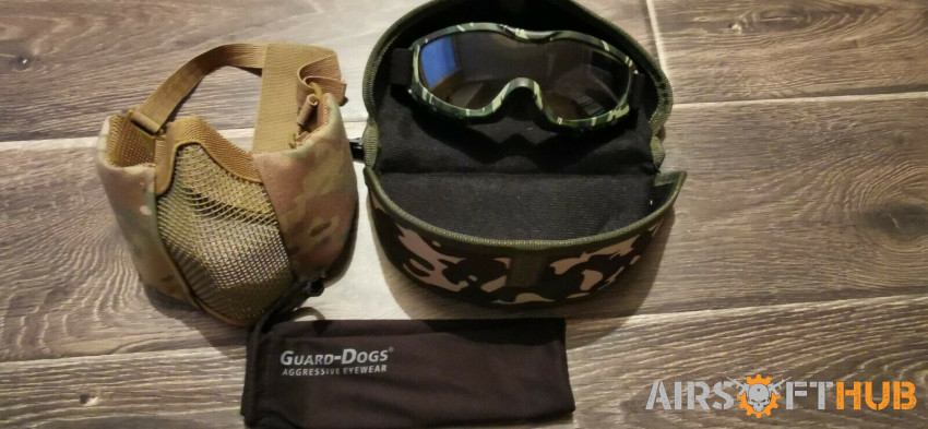 mask and goggles/glasses - Used airsoft equipment