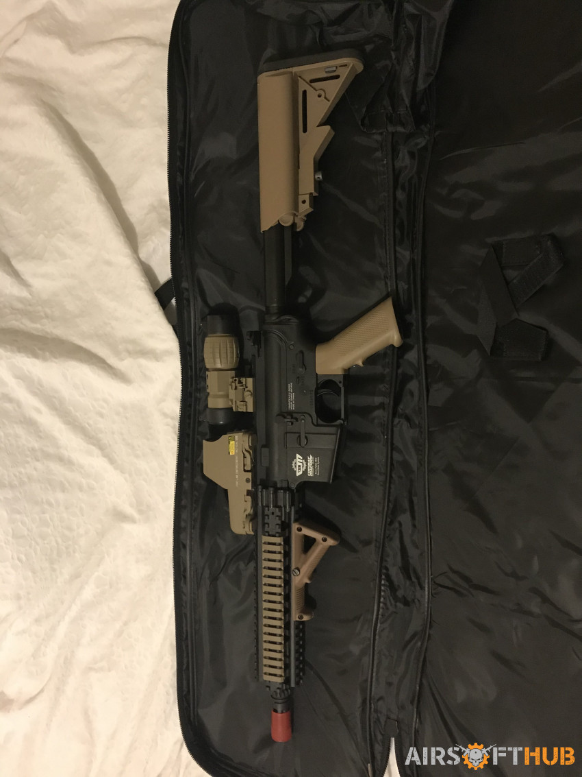 G&G CM18 Black + Attachments - Used airsoft equipment