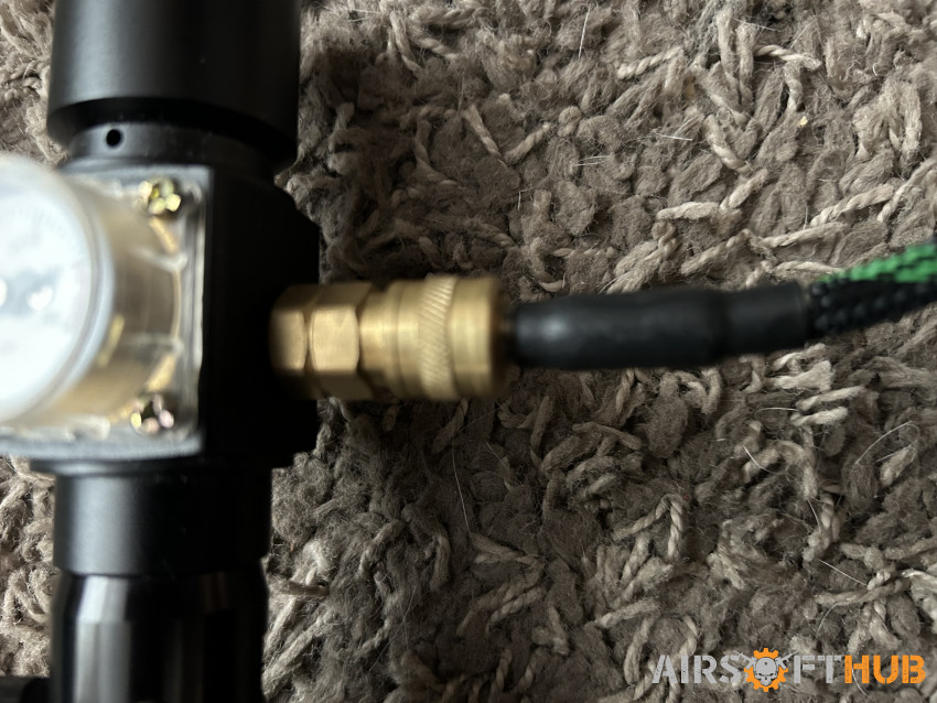 Hpa tank and two lines - Used airsoft equipment