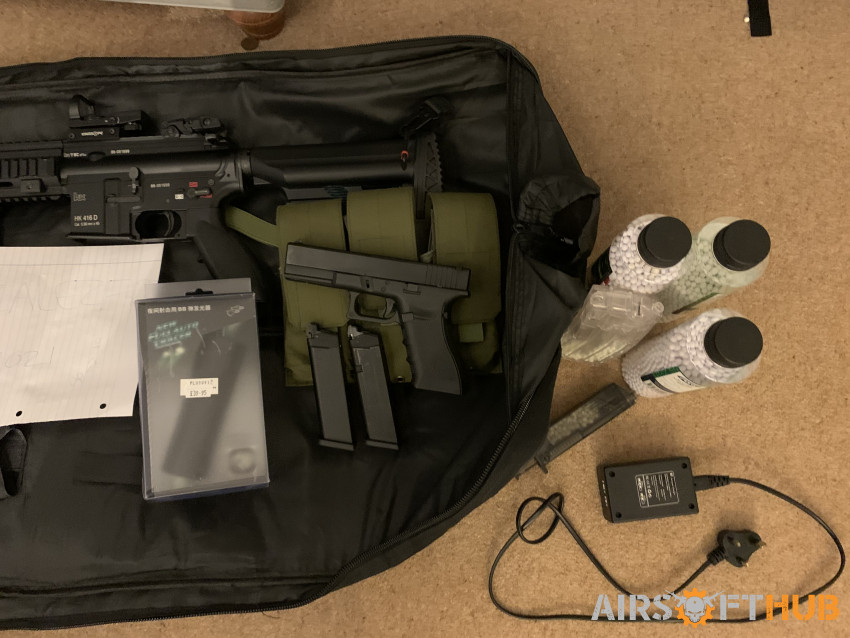 Tokyo Marui HK416D NGRS + G17 - Used airsoft equipment