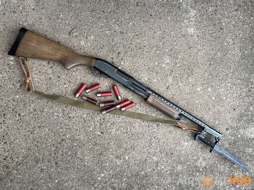 Metal & Wood Gas Trenchgun - Used airsoft equipment