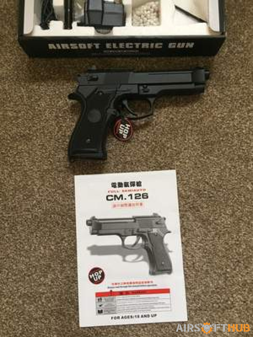 Electric M92 (Baretta) Pistol - Used airsoft equipment