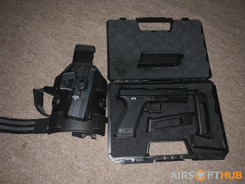 Ssp18 + leg mount holster - Used airsoft equipment