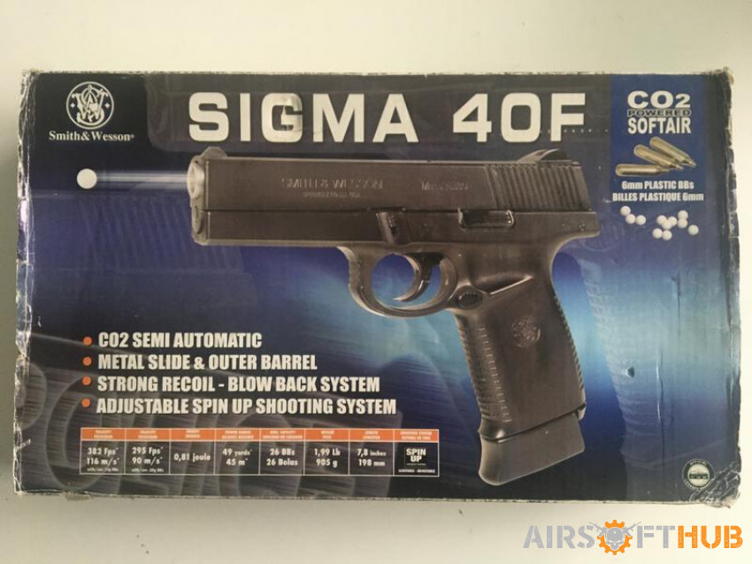 Smith and Wesson Sigma SW40F - Used airsoft equipment