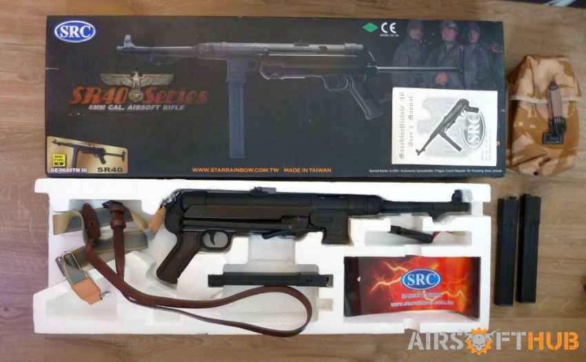 SRC MP40 AEG with 3 mags - Used airsoft equipment
