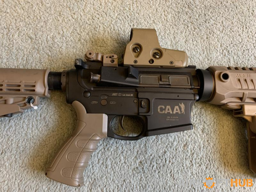 CAA M4 AEG with mags batteries - Used airsoft equipment