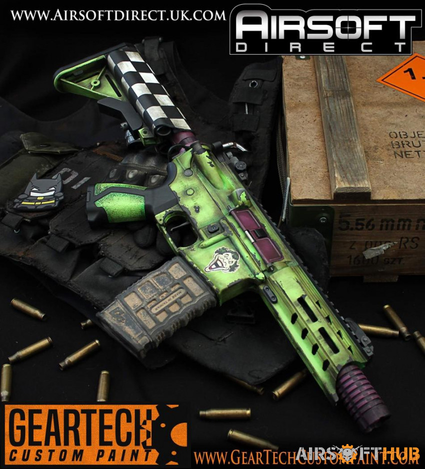ANY CUSTOM PAINTED AIRSOFT GUN - Used airsoft equipment