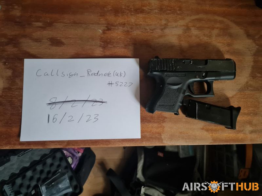 WE G26c gbb pistol - Used airsoft equipment