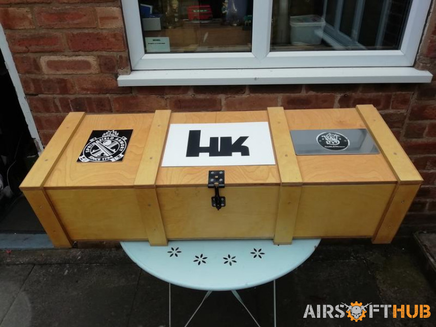 Bespoke Wooden box. - Used airsoft equipment