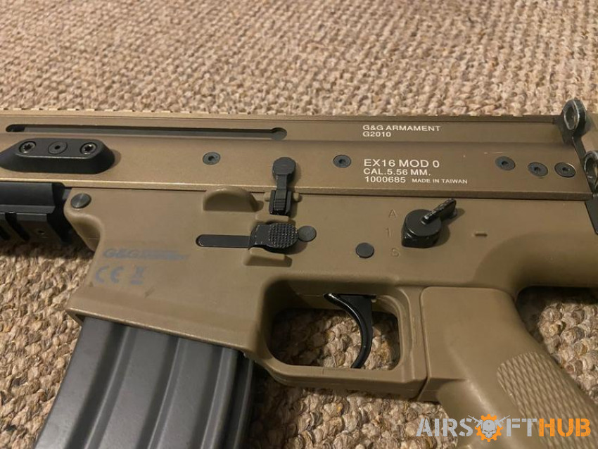 G&G Scar in tan, upgraded - Used airsoft equipment