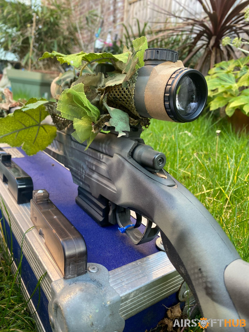 Upgraded AA T11 Sniper Rifle. - Used airsoft equipment