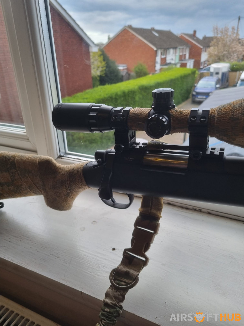 Novritch sniper and pistol bun - Used airsoft equipment