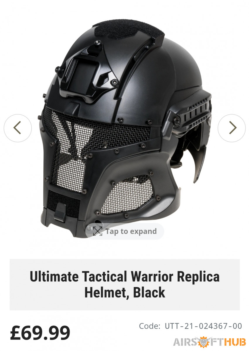 Warrior Helmet - Used airsoft equipment