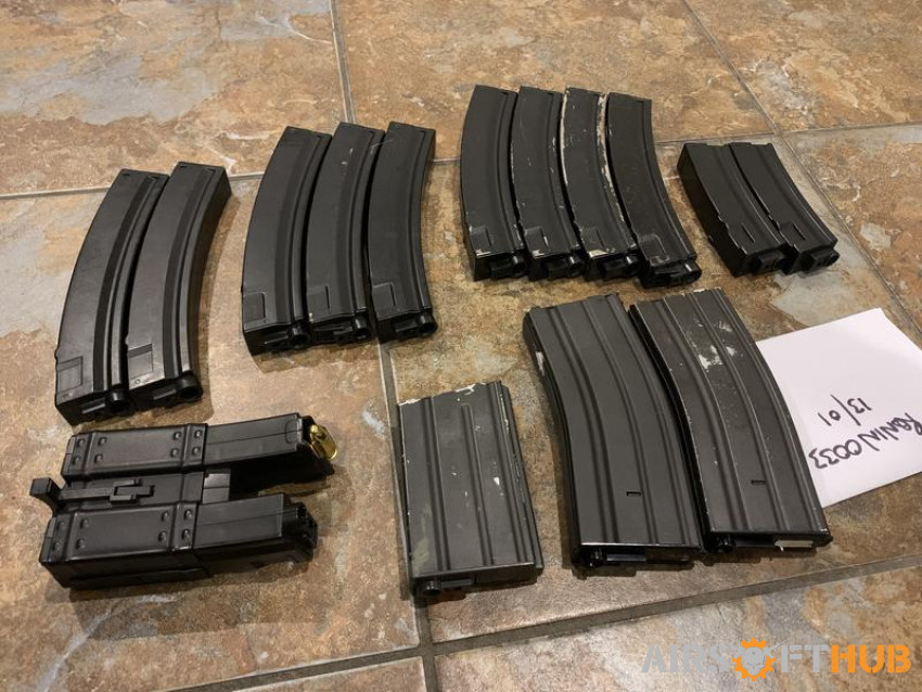 Various AEG Magazines For Sale - Used airsoft equipment