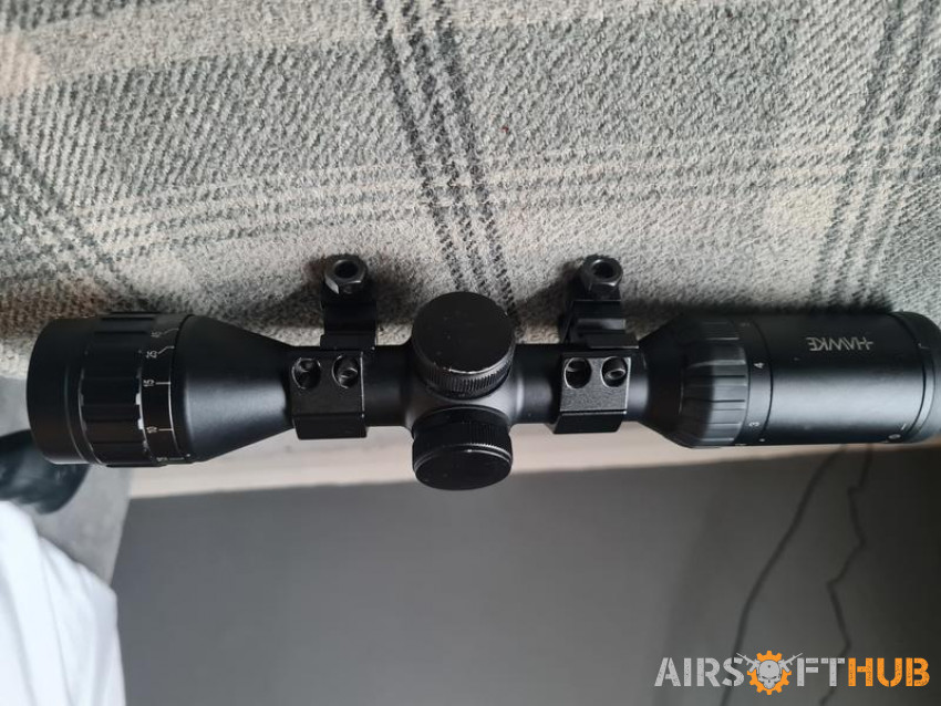 Hawke airmax 2-7x32AO scope - Used airsoft equipment