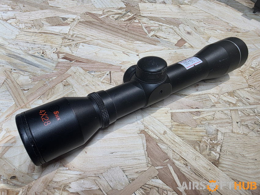 SMK 4X28 Rifle Scope - Used airsoft equipment