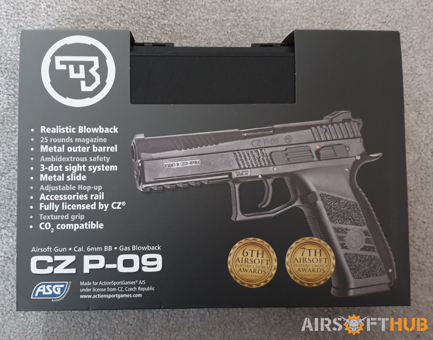 ASG CZ P-09 GBB PISTOL - Used airsoft equipment