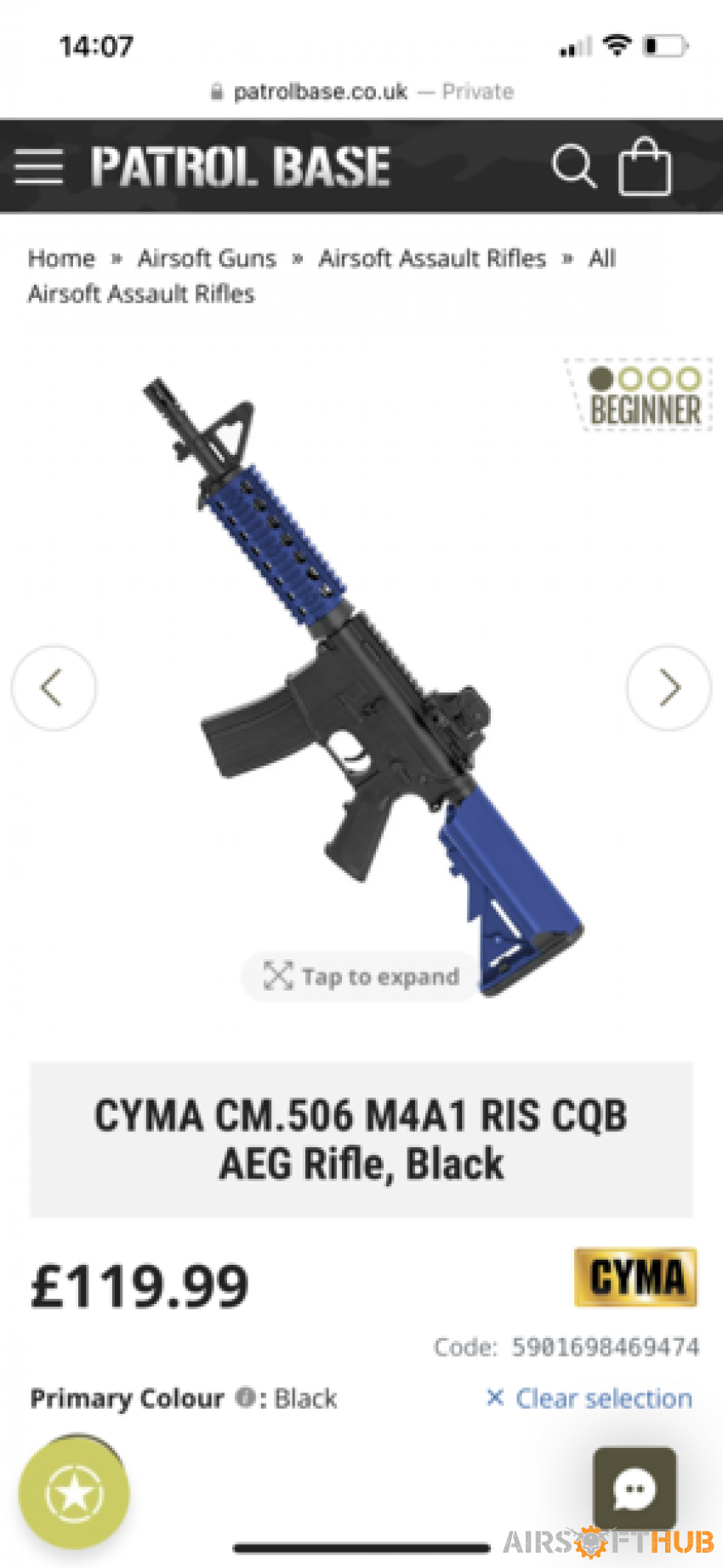 CYMA CM.506 M4A1 RIS CQB AEG - Used airsoft equipment