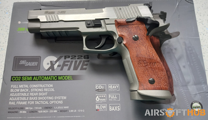 SIG SAUER X FIVE P226 PISTOL. - Used airsoft equipment
