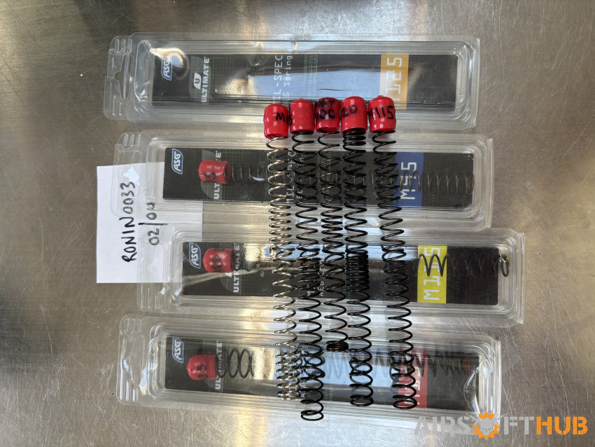 Various AEG Springs - Used airsoft equipment