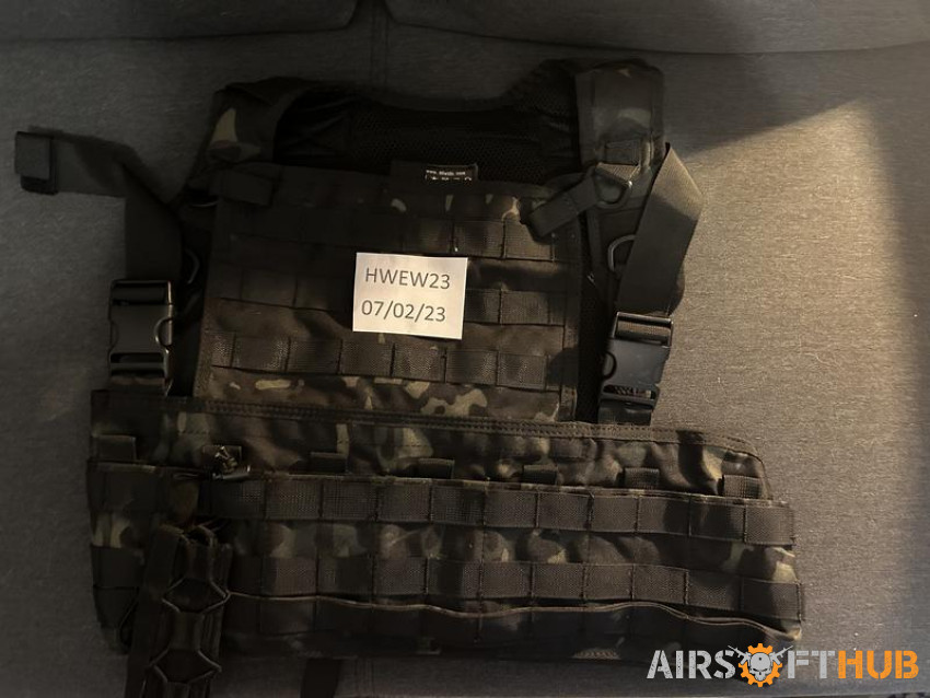 Tactical vest black - Used airsoft equipment