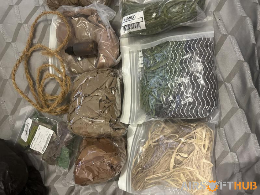 Ghillie Crafting Materials - Used airsoft equipment