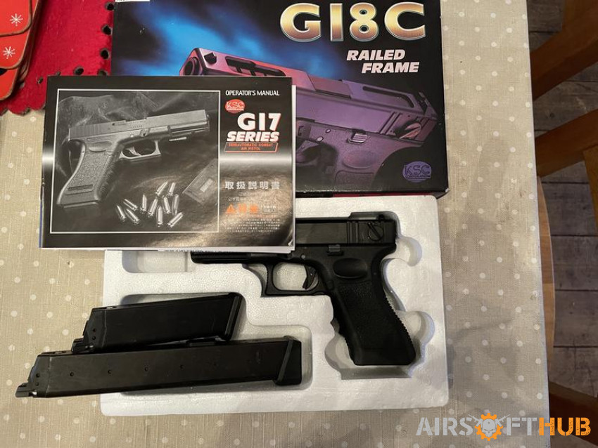 Glock 18C Gas BB with Hi Cap - Used airsoft equipment