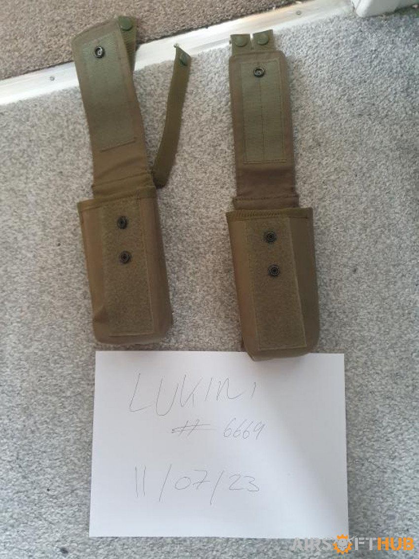 2 double stack AK Mag Pouches - Used airsoft equipment
