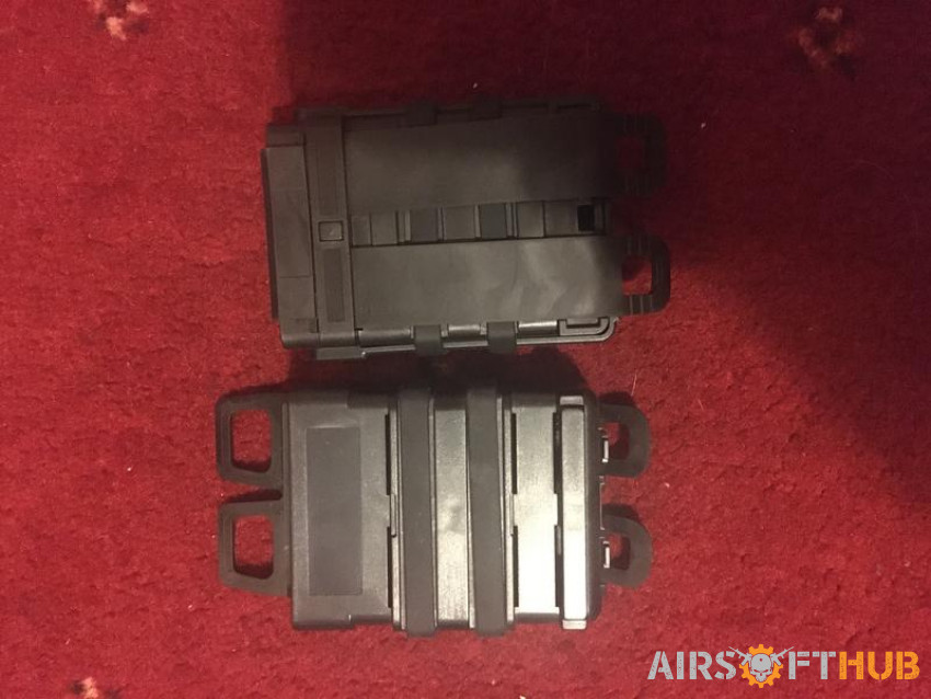 2x Black M4 Elastic mag pouch - Used airsoft equipment
