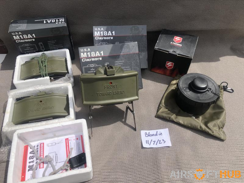 Claymore Mines and Land Mine - Used airsoft equipment