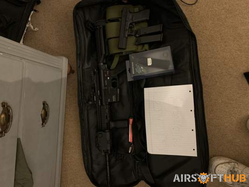 Tokyo Marui HK416D NGRS + G17 - Used airsoft equipment