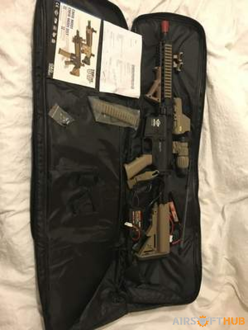 G&G CM18 Black + Attachments - Used airsoft equipment