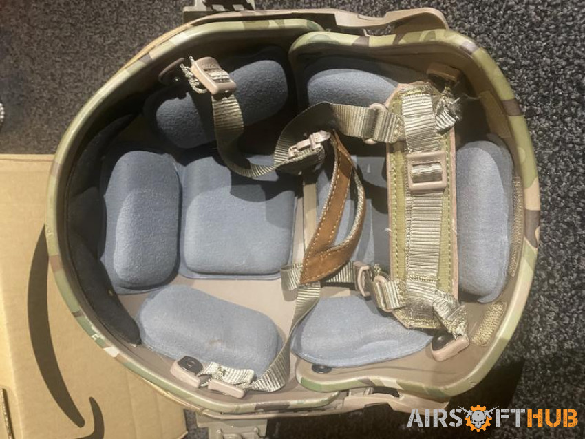 Airframe helmet and face guard - Used airsoft equipment