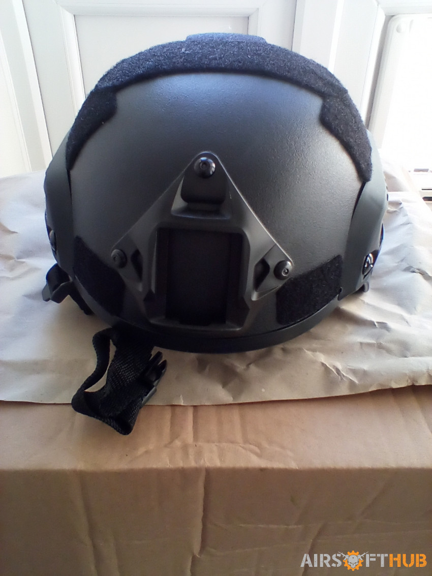 Black Tactical Helmet - Used airsoft equipment