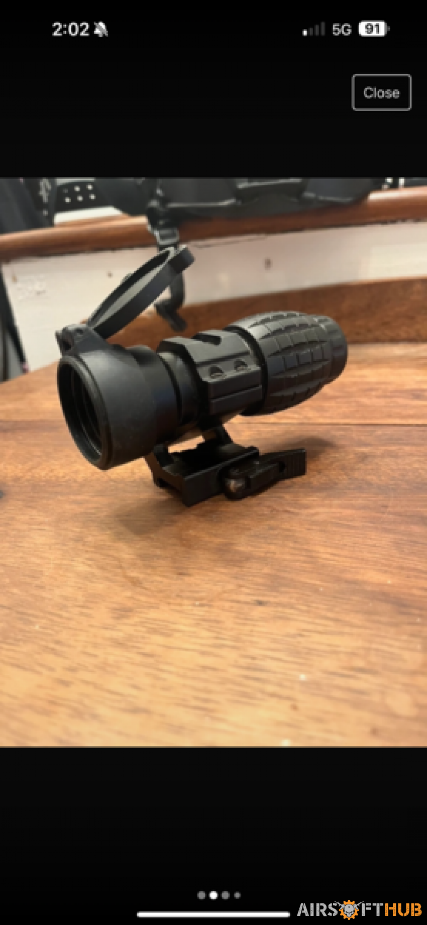 Flip down rds magnifier - Used airsoft equipment