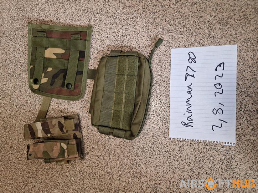Various airsoft items - Used airsoft equipment