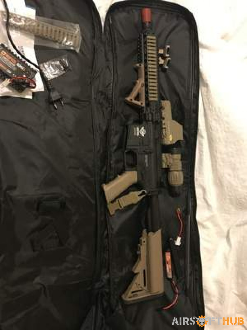 G&G CM18 Black + Attachments - Used airsoft equipment