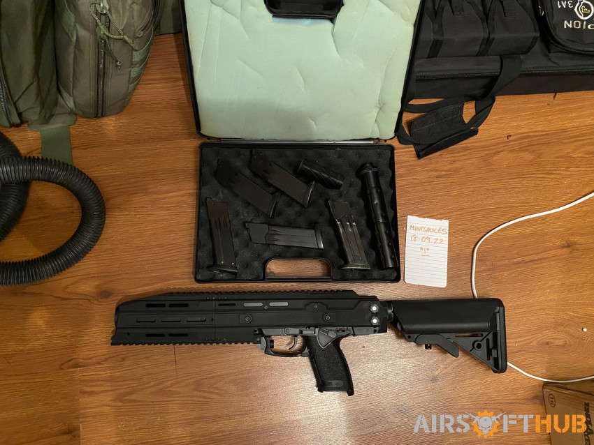 tm hk23 upgraded with carbine - Used airsoft equipment