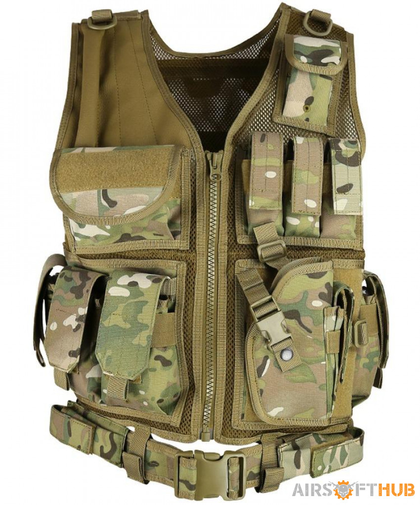 Cross Draw Tactical Vest - BTP - Used airsoft equipment