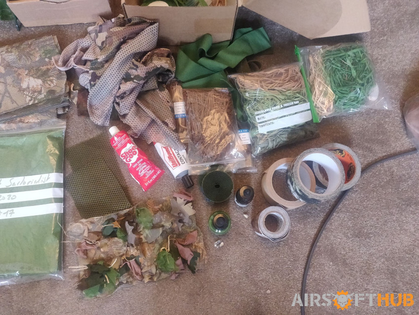 crafting materials for ghillie - Used airsoft equipment