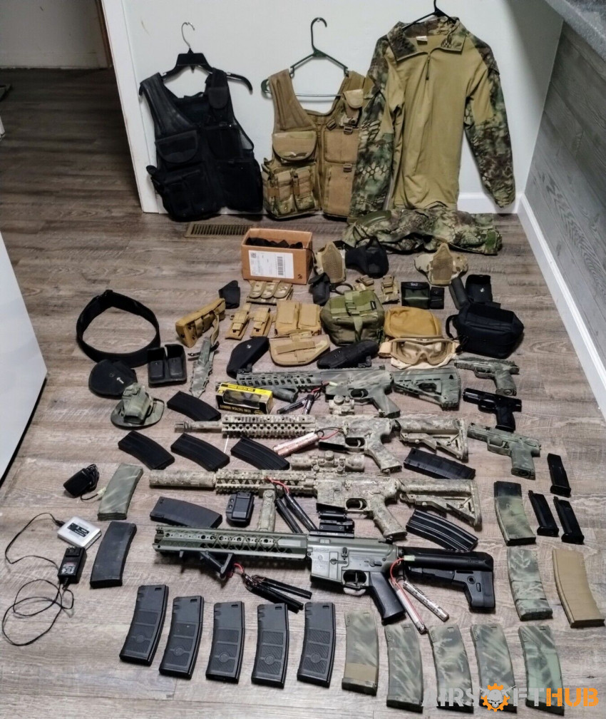 Airsoft collections - Used airsoft equipment