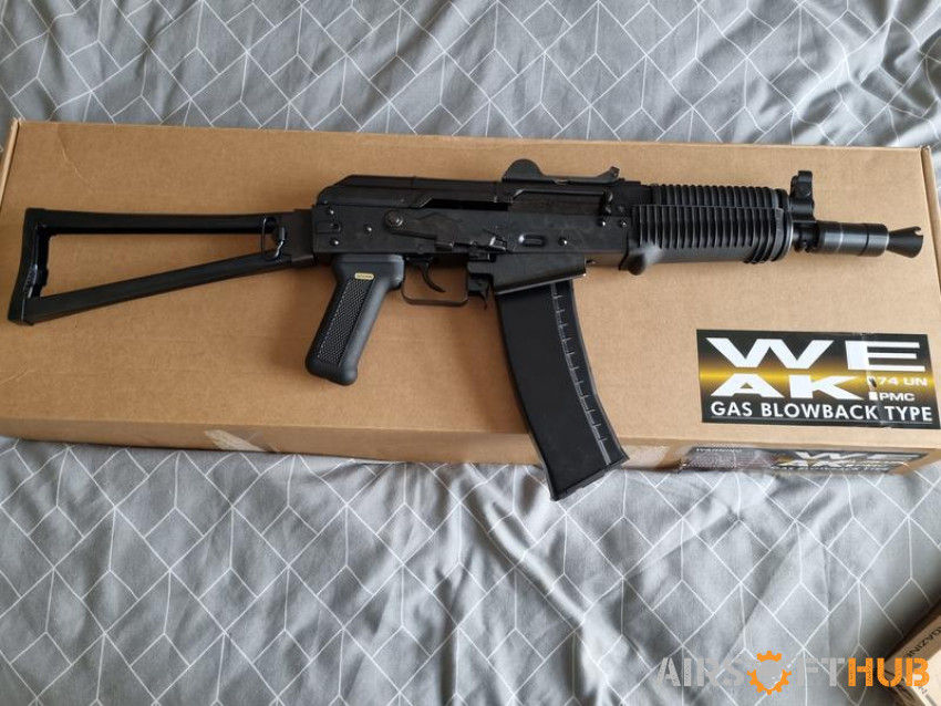 WE Ak74un GBBR - Used airsoft equipment