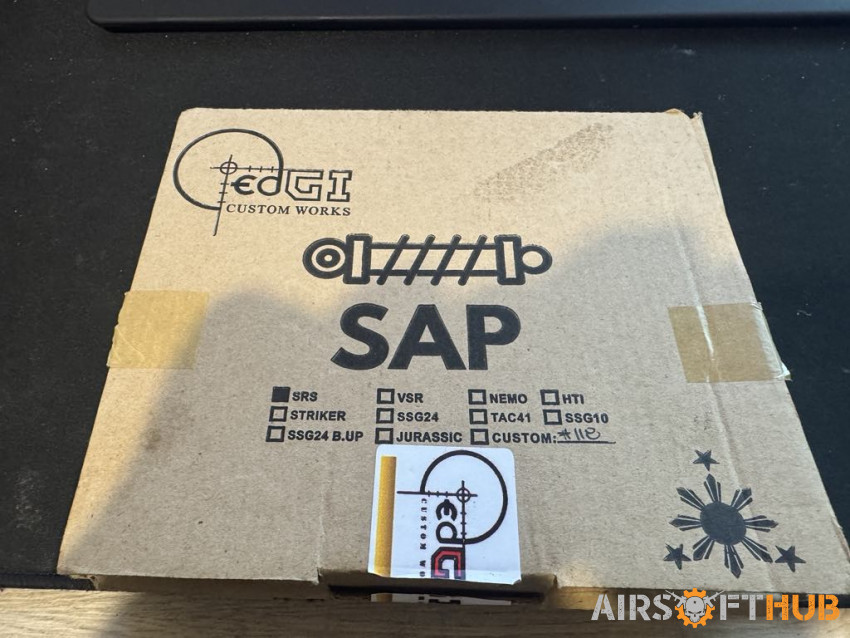 SRS Edgi sap and cylinder - Used airsoft equipment