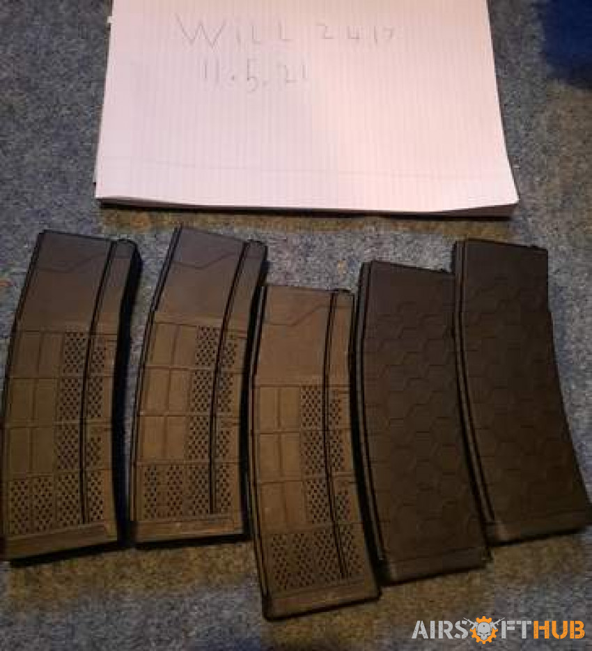 5 stantag/m4 mid cap magazines - Used airsoft equipment