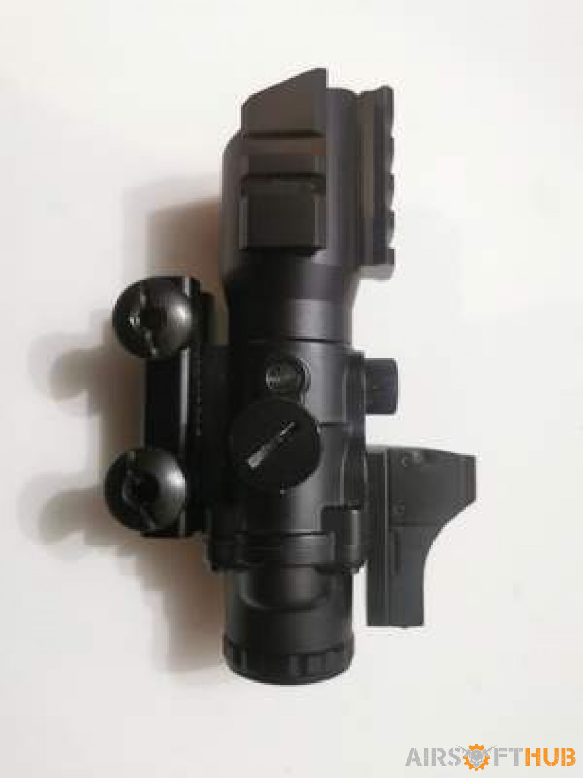 Theta 4x scope with red dot - Used airsoft equipment