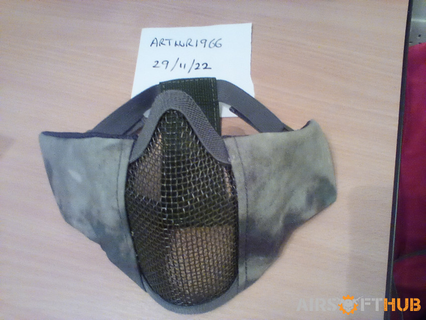 Multi Cam Half Face Mask - Used airsoft equipment