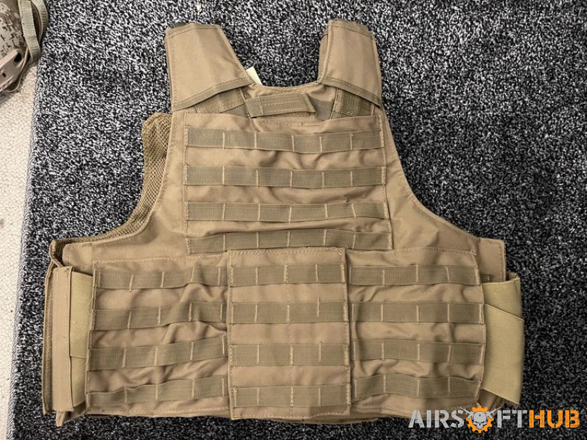 Clothing, Tac Vest, Helmet - Used airsoft equipment