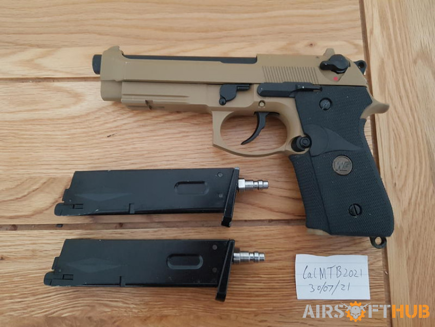 WE M9A1 Tan + Extra Mag - Used airsoft equipment